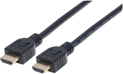 Кабель Manhattan HDMI M - M V1.4 CL3 4K 1.8 м Black (766623353939)