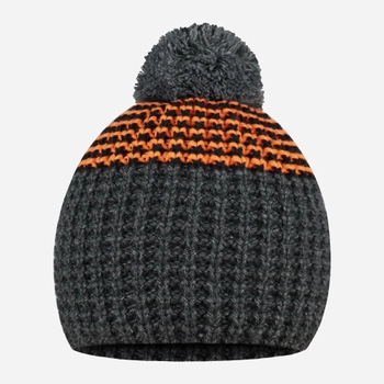 Czapka zimowa męska STING Hat 2H One Size Szara/Pomarańczowa (5905999070261)