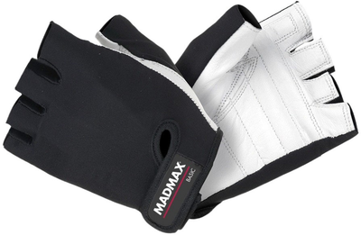Рукавички для фітнес MadMax MFG-250 Basic Whihe