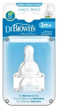 Соски для пляшечок Dr. Brown's Standard Teat Level 2 шт (72239305003)