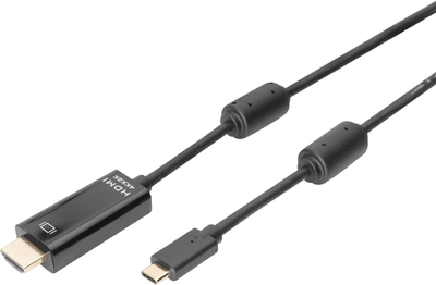 З'єднувальний кабель Digitus USB Type-C to HDMI A M/M 4K/60Hz 18GB black 2 m (4016032451334)