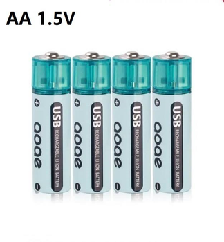 PALO – lot de 12 à 36 piles AA Li-ion 1.5V, 3000mwh, rechargeables