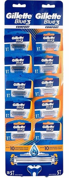 Чоловіча бритва Gillette Blue3 Comfort 10 шт (8006540745359)
