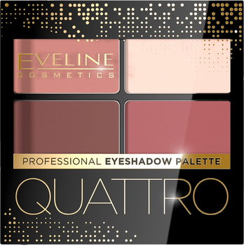 Палетка тіней для повік Eveline Cosmetics Quattro Professional 04 3.2 г (5903416004134)