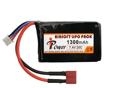 Акумулятор Li-Po 1300mAh 7,4V 20C - DEANS [IPower] (для страйкбола)