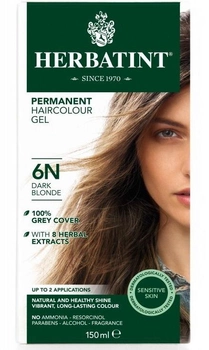 Гель-фарба для волосся з окислювачем Herbatint 6N Dark Blonde 150 мл (8016744805117)