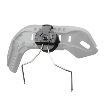 Монтаж активных наушников M31/32 на планки шлема ARC (комплект 2шт) - Black [Earmor]