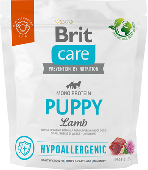 Корм для щенков Brit Care Dog Hypoallergenic Puppy гипоаллергенный с ягненком 1 кг (8595602558971)