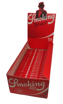 Пол блока сигаретной бумаги Smoking №8 Red 25 стиков