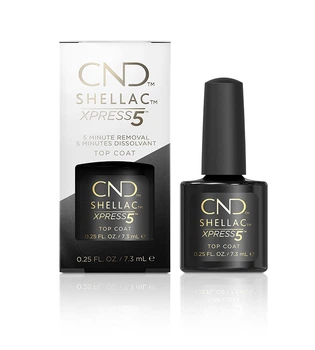 Быстрорастворимый закрепитель CND Shellac Xpress 5 Top Coat (7,3 мл)