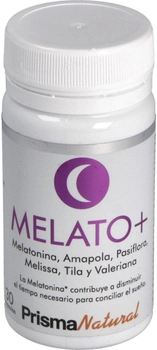 Дієтична добавка Prisma Natural Melato+ 496 мг 30 капсул (8436048048025)
