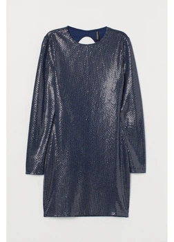Сукня H&M S Темно-синій 0751214_тем.синій.блискітки_02