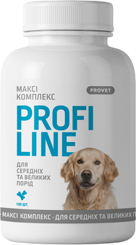Витамины ProVET Profiline для собак Макси Комплекс для средних и больших пород 100 табл. (4823082431694)