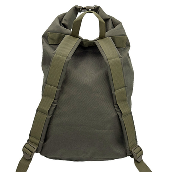 Баул-рюкзак влагозащитный тактический, вещевой мешок на 25 литров поликордура темная Олива