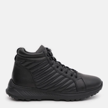 Мужские зимние ботинки кожаные Prime Shoes 908 Black Leather 96-908-39116 41 27 Черные (PS_2000000000749)
