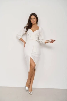 Ошатна біла сукня FashionYouWant XXXL білий 43456788