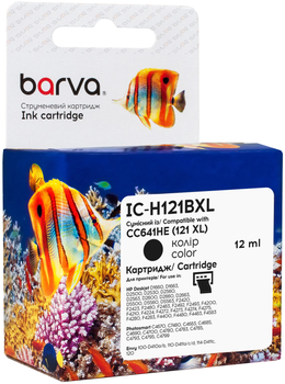 Картридж Barva совместимый с HP 121XL (CC641HE) 12 мл, Black (IC-H121BXL)