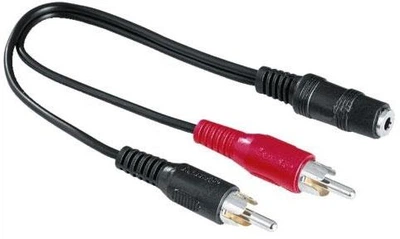 Перехідник аудіо Jack 3.5mm F -> 2 x RCA M 0.4 м. (S0657) . (S0657) Kingda