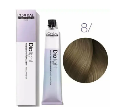 Гель-фарба кислотна без аміаку L'Oreal Professionnel DIA Light №8 Світлий блондин 50 мл (19173WB)