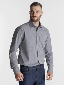 Сорочка чоловіча сіра Arber Slim fit 38-39 зріст 4 сірий (M05.05.11.211)
