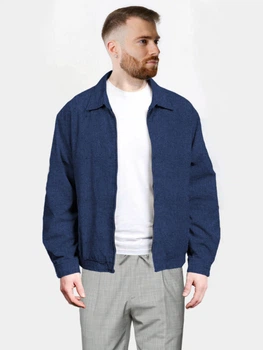 Куртка чоловіча синя у стилі casual з вовни Arber Bomber Jacket KR69 48 зріст 4 синій (M08.05.09.331)