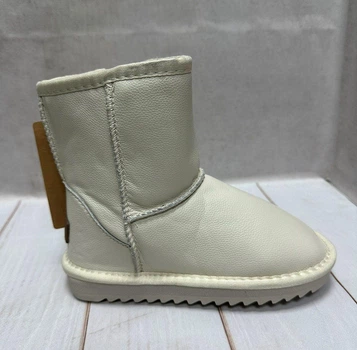 Зимние детские Ugg itts угги маломерки кожа 36 22 см бежевые