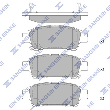 кт. Тормозные колодки дисковые Sangsin SP1423