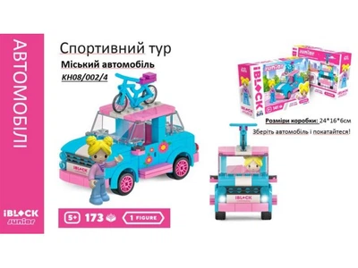 Конструктор Городской автомобиль, iBlock (KH08/002/4), 173 дет.