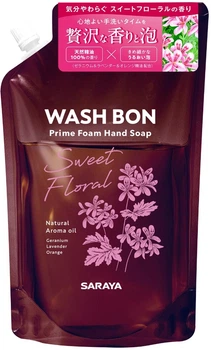 Мило-піна для рук Wash Bon Prime з ароматом квітів запаска 500 мл (4973512238956/4973512238895)