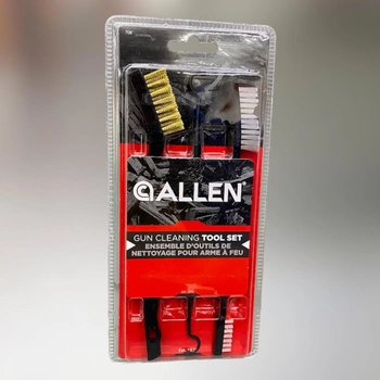 Набор щеток Allen Gun Cleaning Brush & Pick Set, набор для чистки оружия (706)