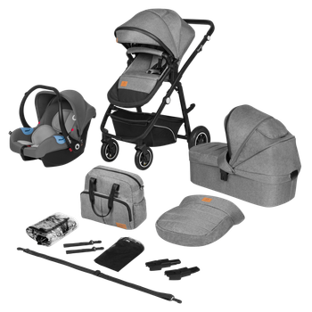 Универсальная коляска 3 в 1 Lionelo BIANKA 3IN1 GREY STONE