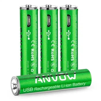 Аккумуляторные батарейки "Anvow" AAA 800mWh с функцией перезарядки 2 шт