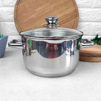 Велика каструля 4.7л з отворами для зливу Ardesto Pot Gemini Lecco