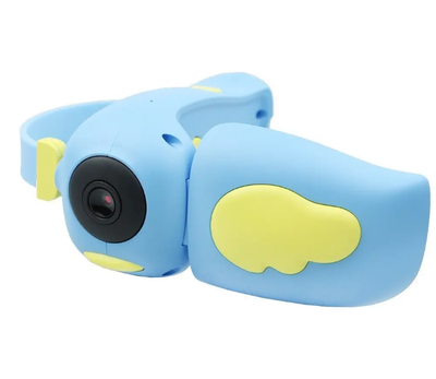 Дитяча відеокамера Kids Camera для фотозйомки та відеозапису Пташка Синя