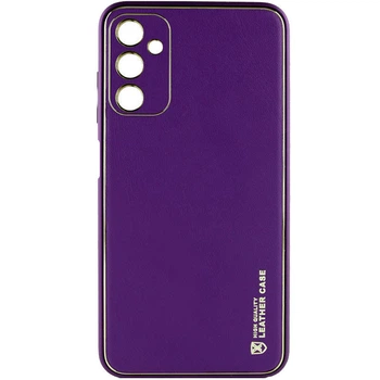 Кожаный чехол Xshield для Samsung Galaxy A14 4G/5G (Фиолетовый / Dark Purple) (175943)