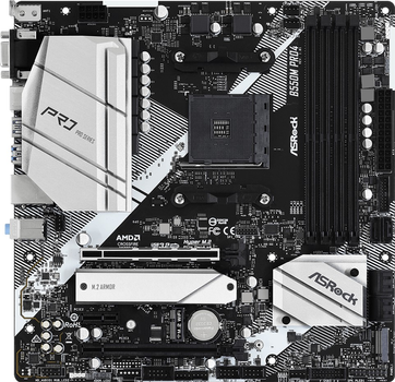 Płyta główna ASRock B550M Pro4 (sAM4, AMD B550, PCI-Ex16)