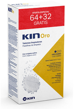 Tabletki czyszczące Kin Gold Effervescent 64 + 32 tablets (8436026215128)