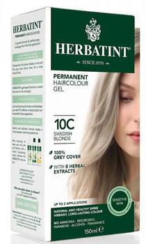 Żel-farba do włosów z utleniaczem Herbatint 10C Swedish Blonde 150 ml (8016744805339)