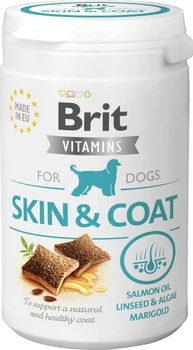 Вітаміни для собак Brit Vitamins Skin and Coat для шкіри і вовни 150 г (8595602562510)