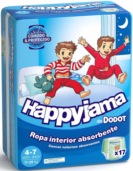Pieluchy Dodot Happyjama Boy's Nightwear Rozmiar 7 13 szt (8410108102018)