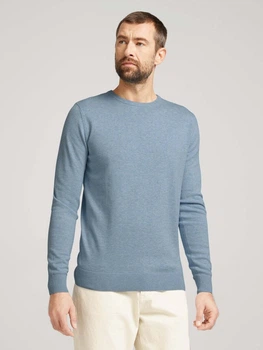 Джемпер Tom Tailor basic crew neck sweater XXXL Синій 1027299XX1021076