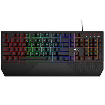 Клавіатура AOC GK200 Gaming RGB райдужна підсвітка USB (GK200D32R)