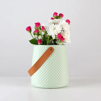 Ваза для квітів MVM MY HOME декоративна 17.5 см Оливкова (DH-FLOWERS-10 OLIVE)