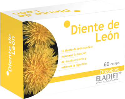 Дієтична добавка Eladiet Fitotablet Diente Leon 330 мг 60 таблеток (8420101010968)