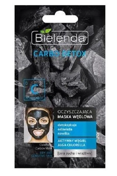 Maska do twarzy Bielenda Carbo Detox oczyszczająca węglowa 8 g (5902169022532)