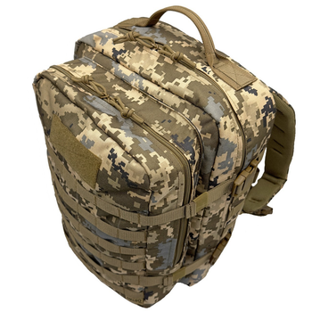 Рюкзак тактический 40 литров поликордура Пиксель (coyote) MELGO армейский, штурмовой
