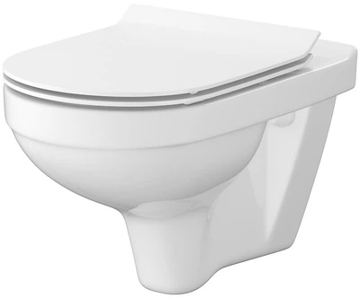 Унитаз подвесной CERSANIT Mito ZIP CET 472 SimpleON S701-567 с сиденьем Slim Soft Close дюропласт