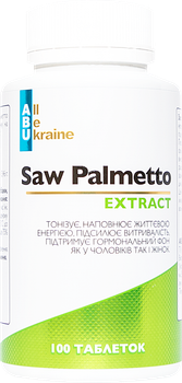 Екстракт Со Пальметто Saw Palmetto ABU 100 таблеток (4820255570822)