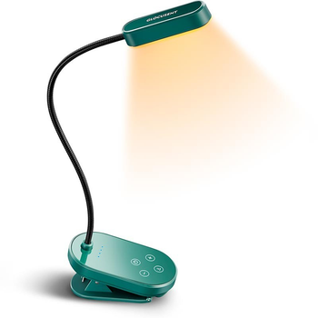 Лампа портативная Glocusent аккумуляторная гибкая с клипсой для чтения Led Mini Book Army Green (Mini Green)