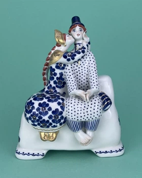 Статуетка порцелянова KYIV PORCELAIN Ємеля з царівною 23 см (185)